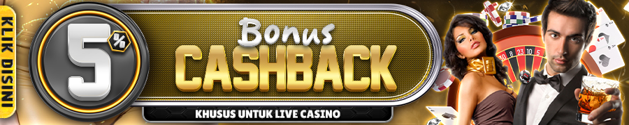 BONUS CASHBACK CASINO 5%